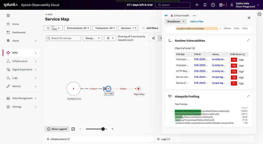 Real-time application vulnerability detection and response